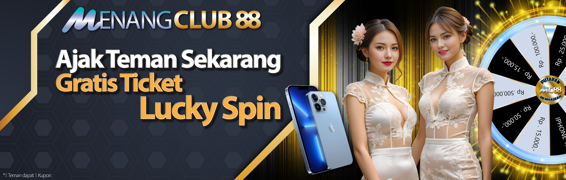 Ajak teman dapat lucky spin