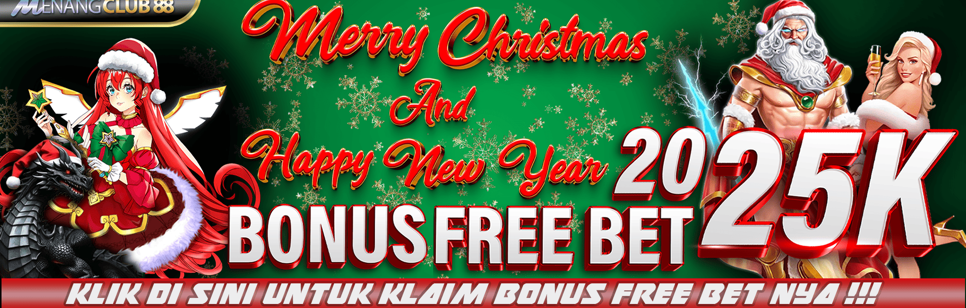 Bonus Natal Dan Tahun Baru  Menangclub88